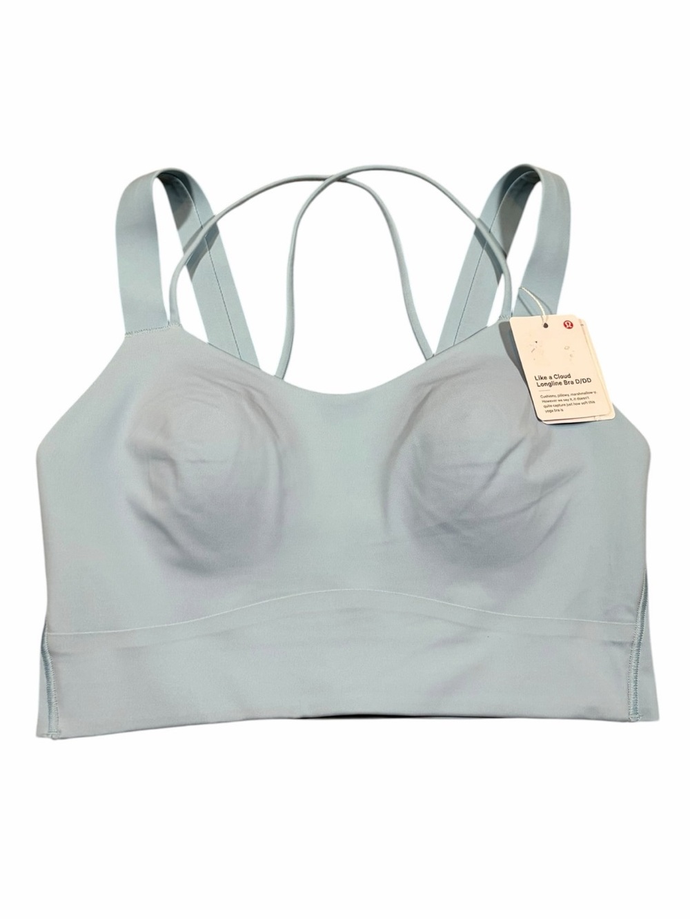 NWT Lululemon Like a Cloud Longline Bra *D/DD Cup (Seafoam) Size 4